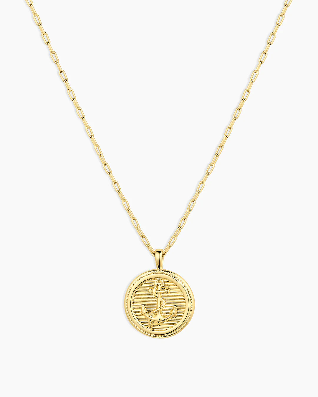 Anchor Coin Necklace