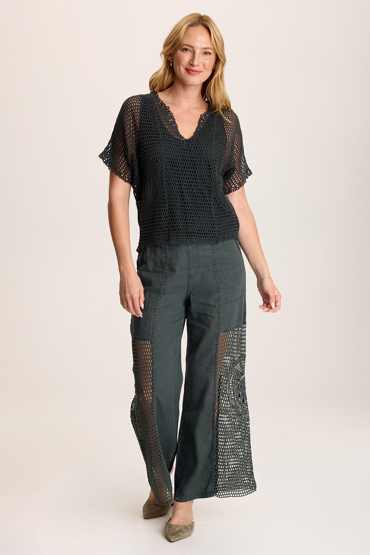 Centre Crochet Layer Top