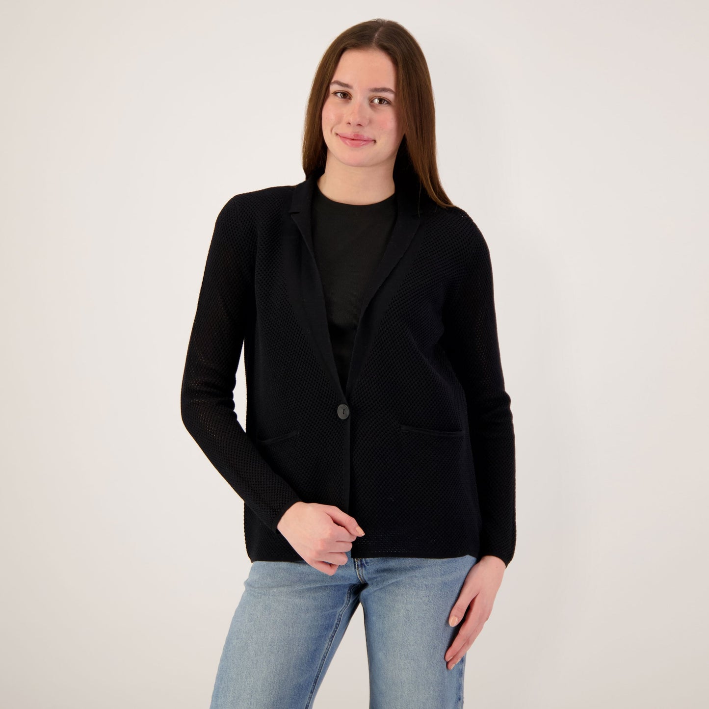 Mesh Knit Blazer 51967 S26