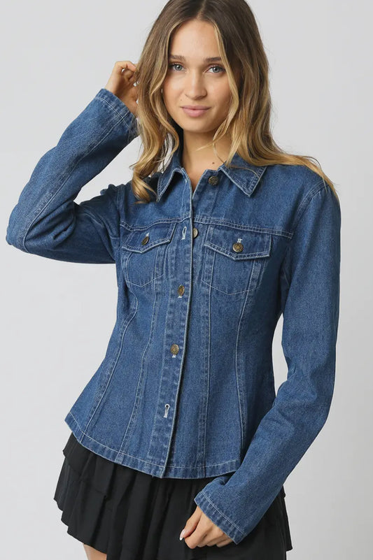 Mareli Fitted Denim Shirt