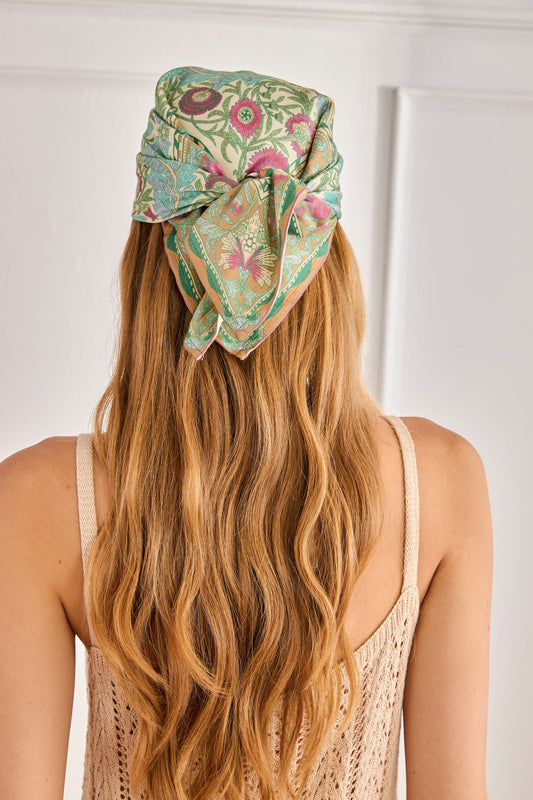 Botanical print scarf