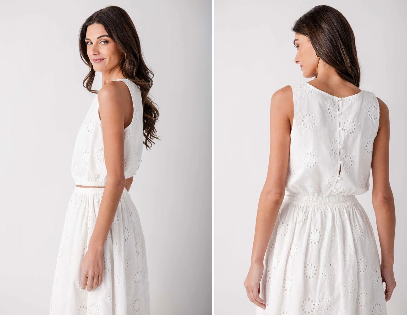 Silea Eyelet Crop