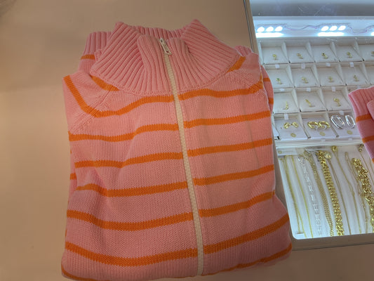 Cotton Zip Pink Pineapple