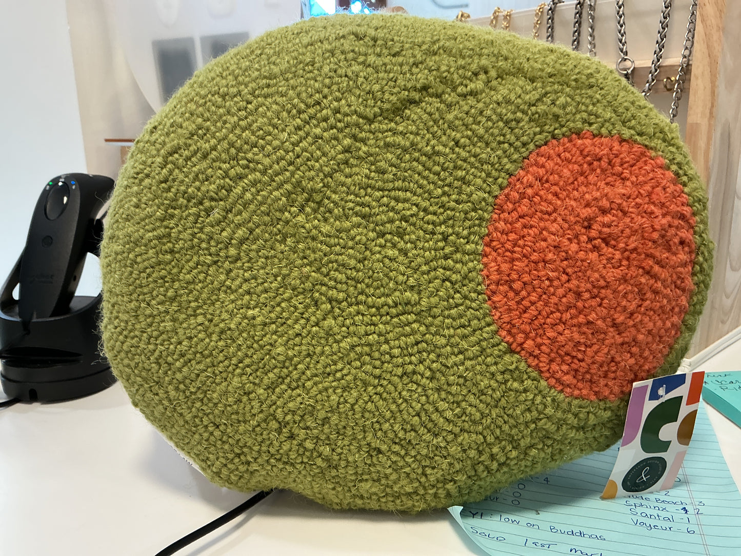 Olive Shape Hook Pillow