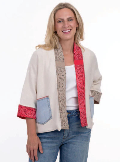 Bandana Mix Cardigan