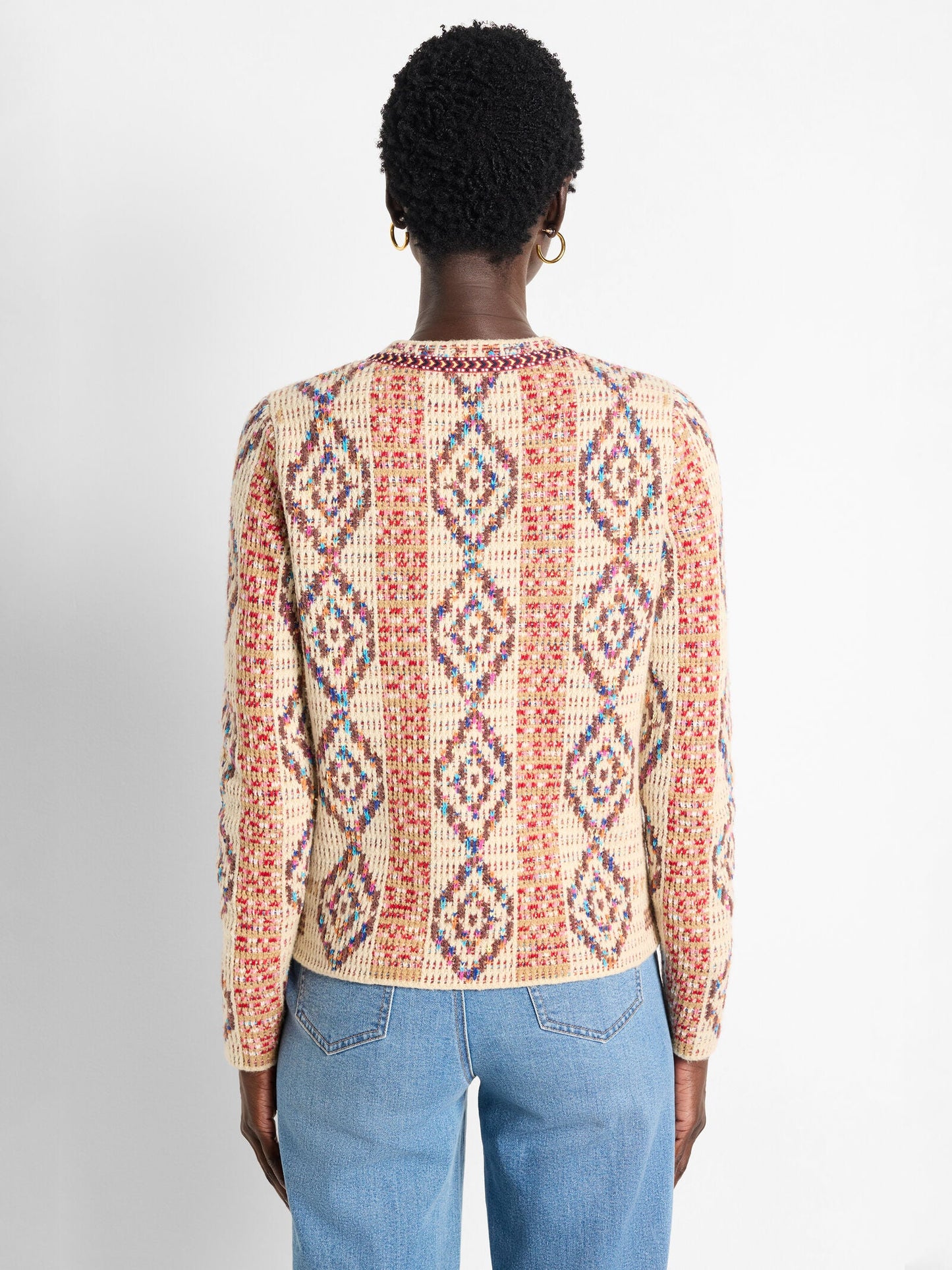 Color Weave Knit Jacket