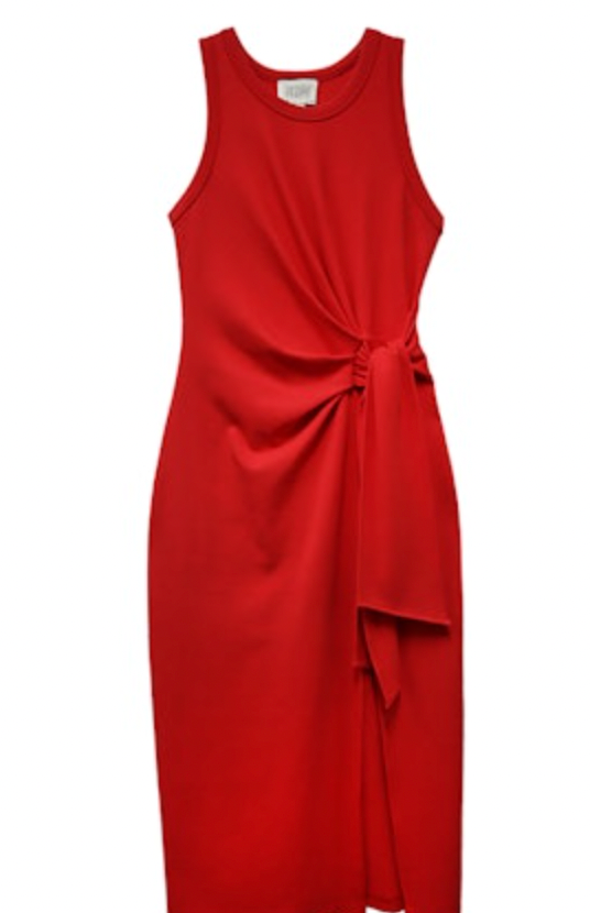 Maddie Side Knot Midi Dress