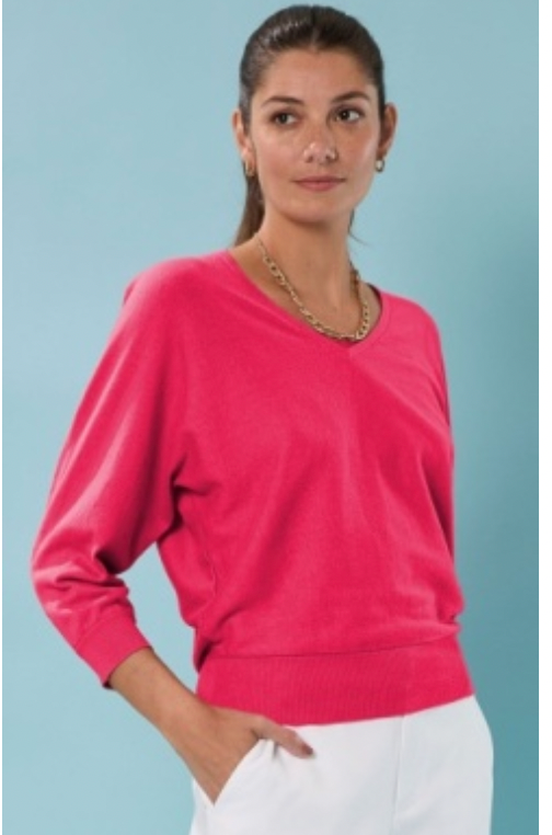 Easy V-Pure Cotton Sweater