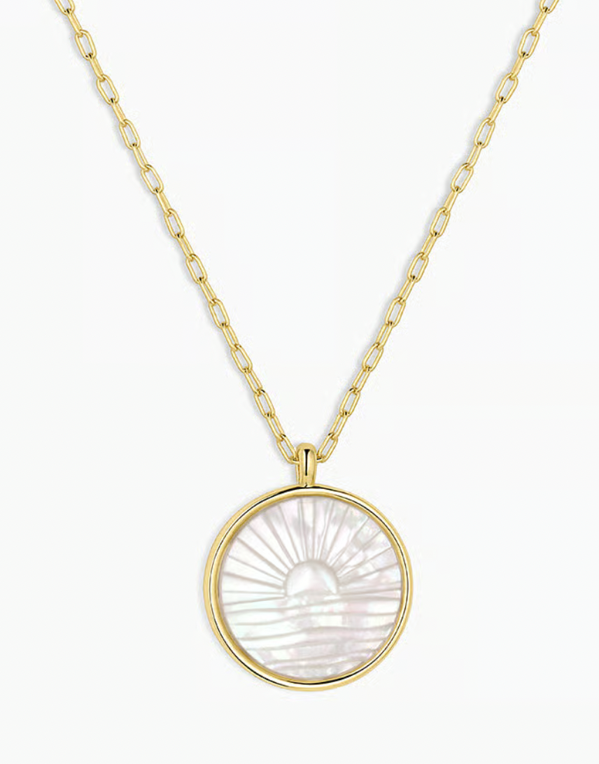 Sunset Etched necklace