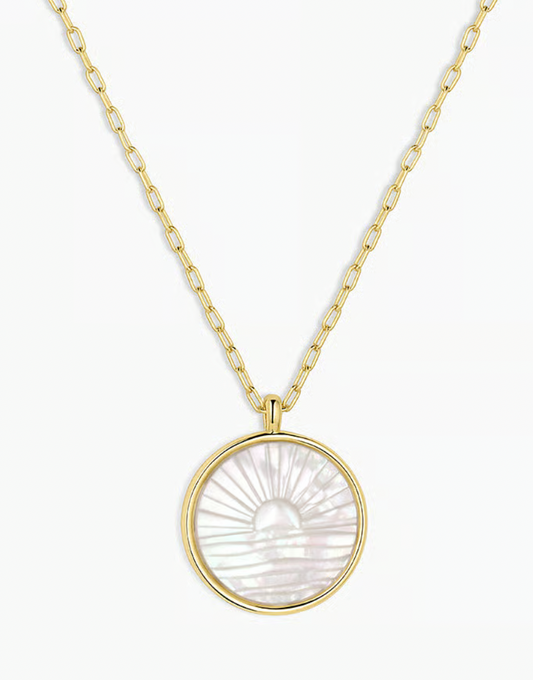 Sunset Etched necklace
