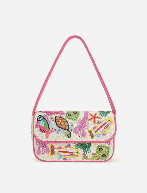 Underwater Tales Beaded Shoulder Bag