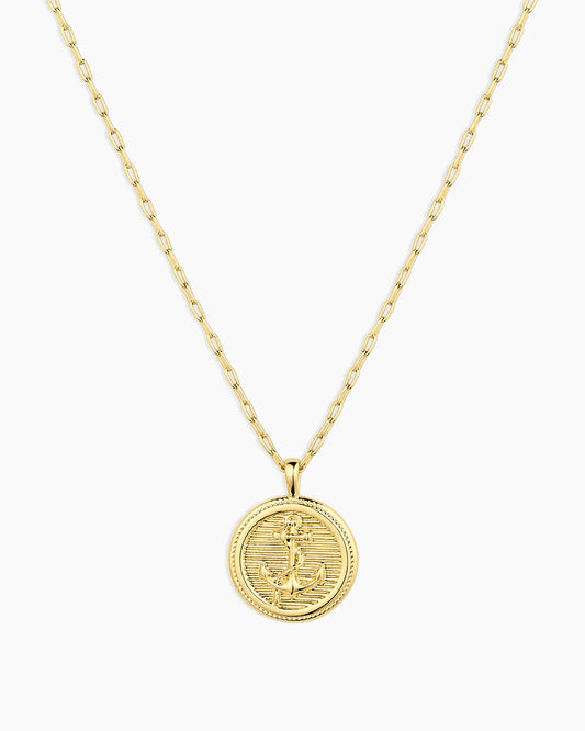 Anchor Coin Necklace